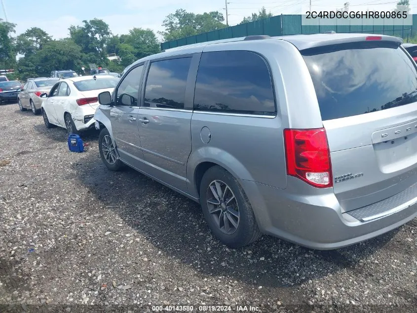 2C4RDGCG6HR800865 2017 Dodge Grand Caravan Sxt