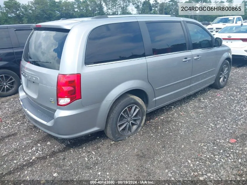 2C4RDGCG6HR800865 2017 Dodge Grand Caravan Sxt