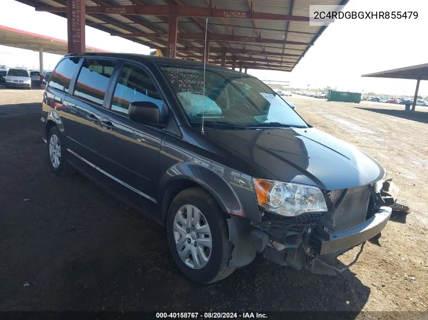 2017 Dodge Grand Caravan Se VIN: 2C4RDGBGXHR855479 Lot: 40158767