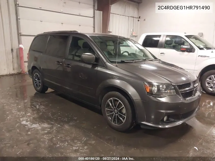 2C4RDGEG1HR791490 2017 Dodge Grand Caravan Gt