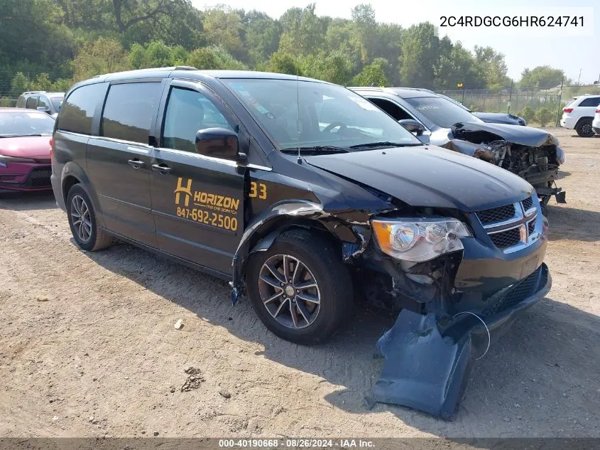 2C4RDGCG6HR624741 2017 Dodge Grand Caravan Sxt