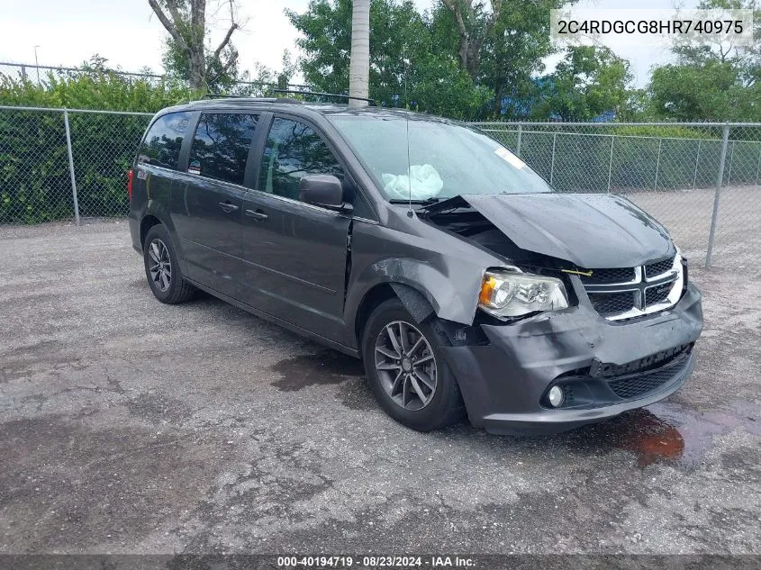 2C4RDGCG8HR740975 2017 Dodge Grand Caravan Sxt