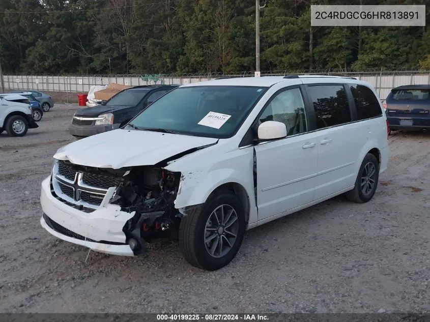 2017 Dodge Grand Caravan Sxt VIN: 2C4RDGCG6HR813891 Lot: 40199225