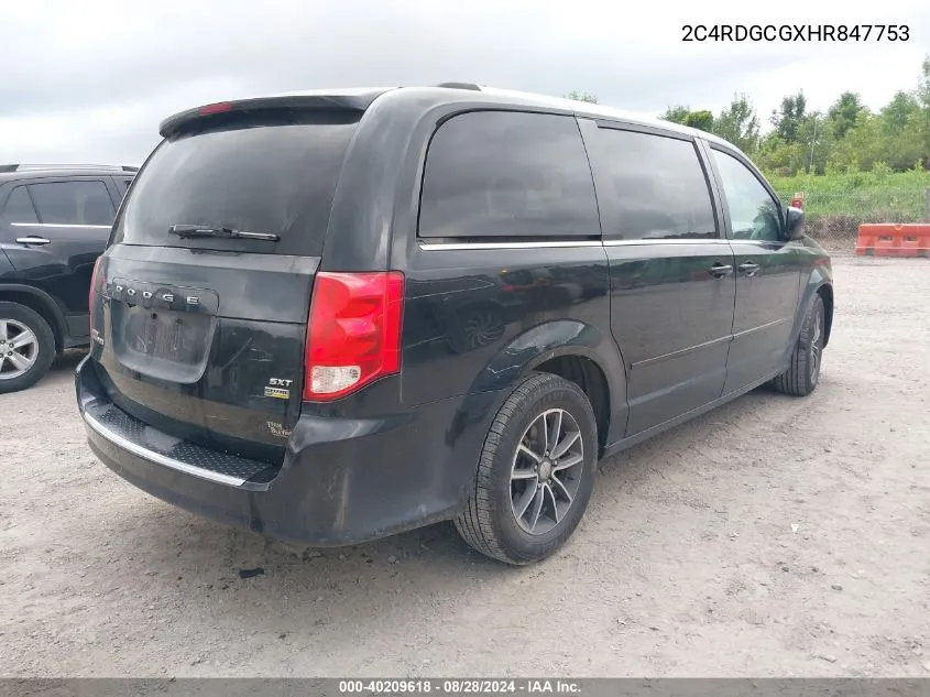 2C4RDGCGXHR847753 2017 Dodge Grand Caravan Sxt