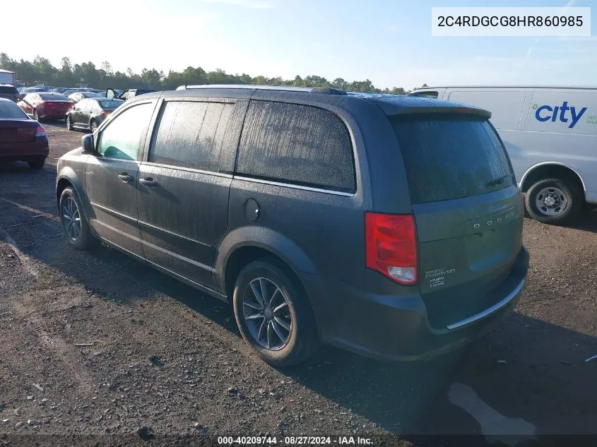 2C4RDGCG8HR860985 2017 Dodge Grand Caravan Sxt