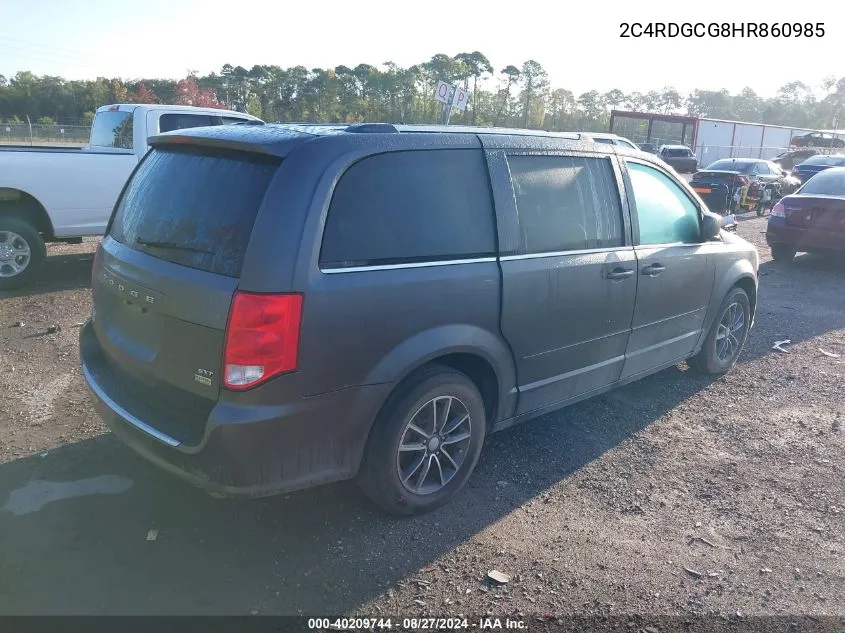 2017 Dodge Grand Caravan Sxt VIN: 2C4RDGCG8HR860985 Lot: 40209744