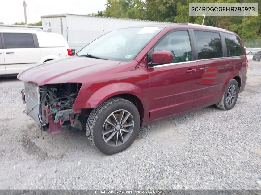 2017 Dodge Grand Caravan Sxt VIN: 2C4RDGCG8HR790923 Lot: 40245672