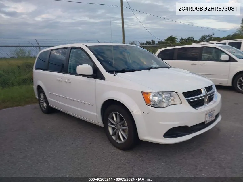 2017 Dodge Grand Caravan Se Plus VIN: 2C4RDGBG2HR573031 Lot: 40263211