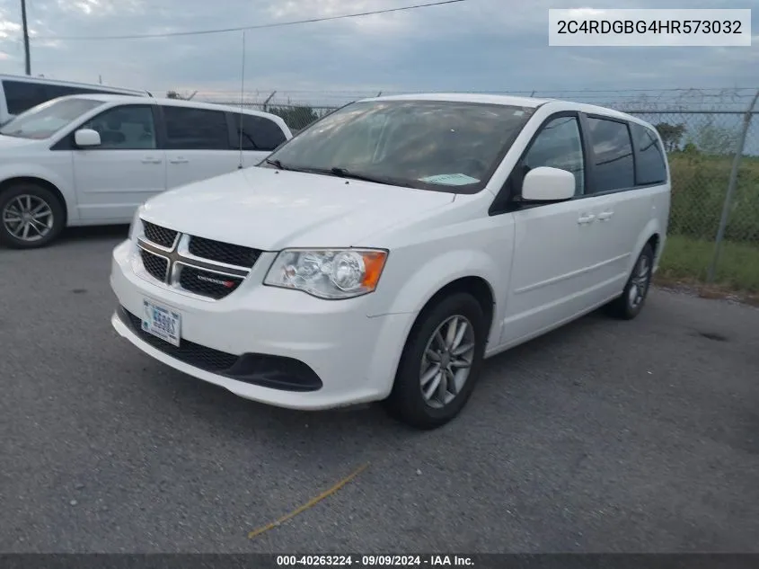 2017 Dodge Grand Caravan Se Plus VIN: 2C4RDGBG4HR573032 Lot: 40263224