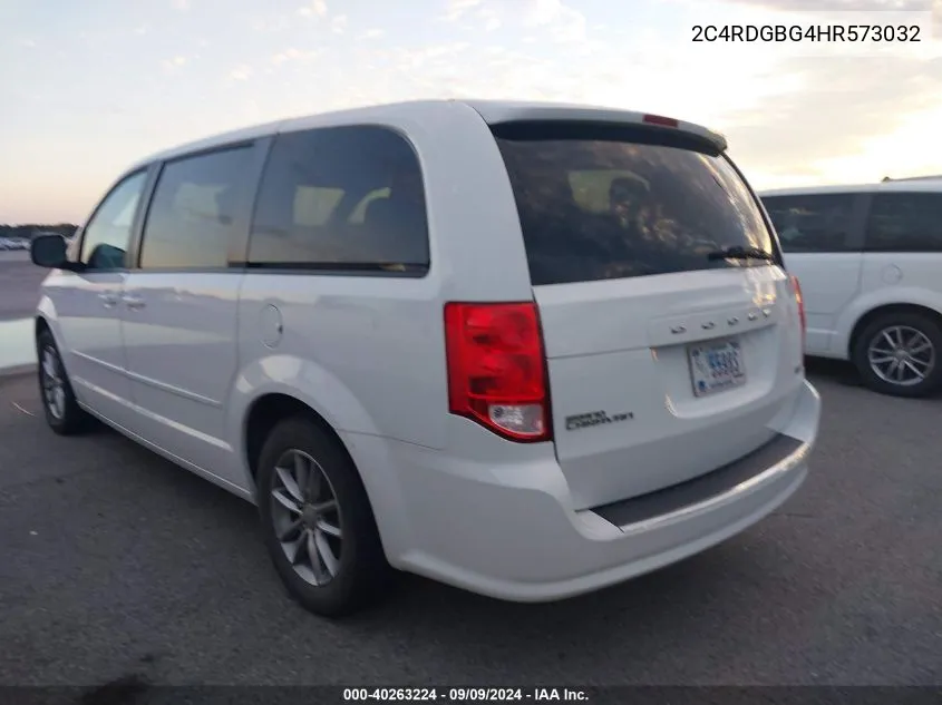 2017 Dodge Grand Caravan Se Plus VIN: 2C4RDGBG4HR573032 Lot: 40263224