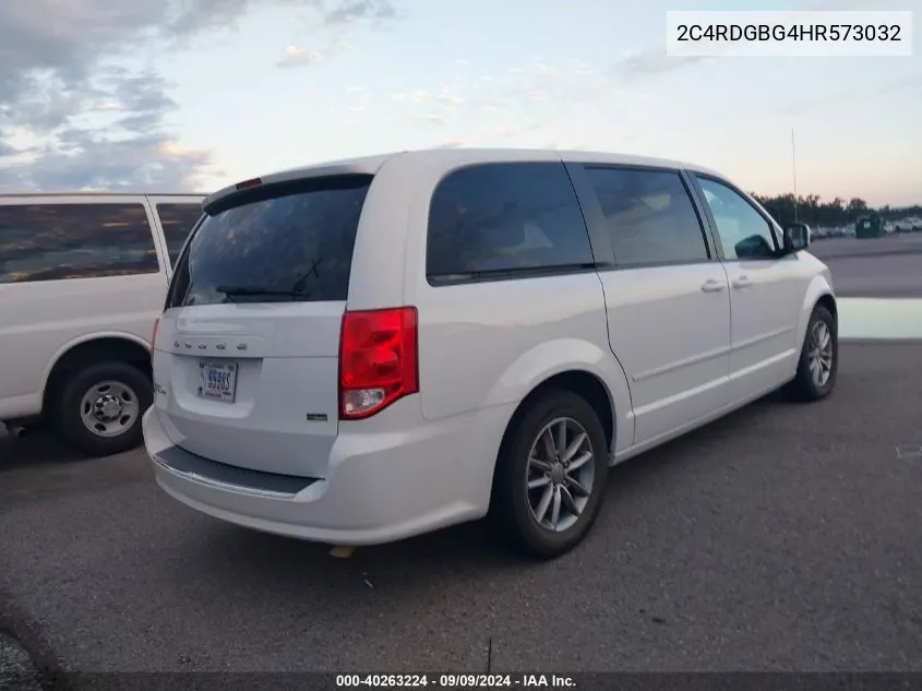 2017 Dodge Grand Caravan Se Plus VIN: 2C4RDGBG4HR573032 Lot: 40263224