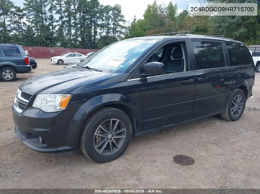 2C4RDGCG9HR715700 2017 Dodge Grand Caravan Sxt