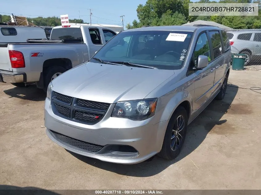 2C4RDGBG7HR728821 2017 Dodge Grand Caravan Se Plus