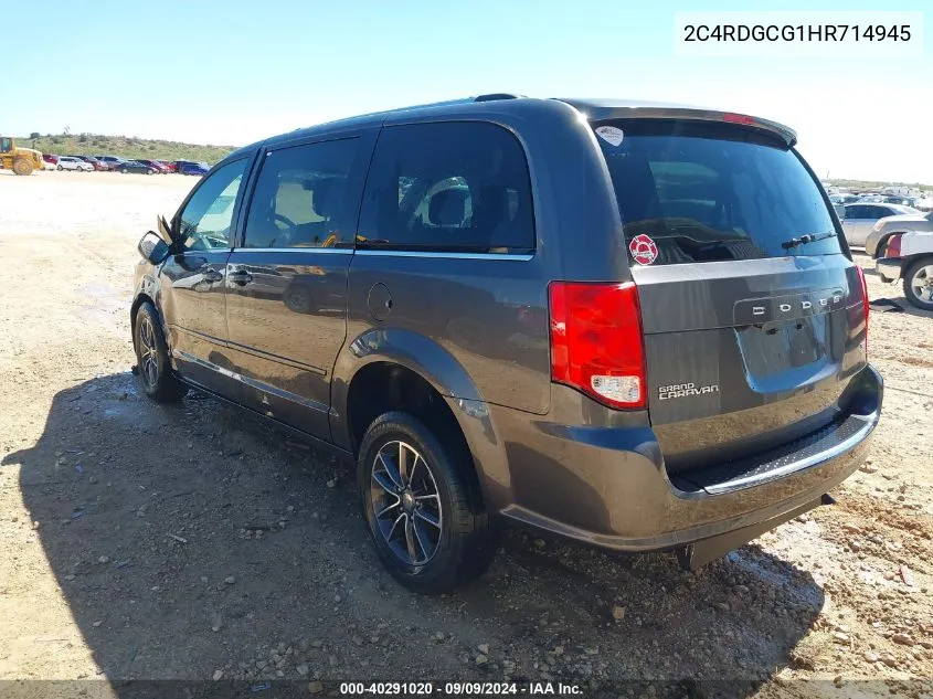 2C4RDGCG1HR714945 2017 Dodge Grand Caravan Sxt