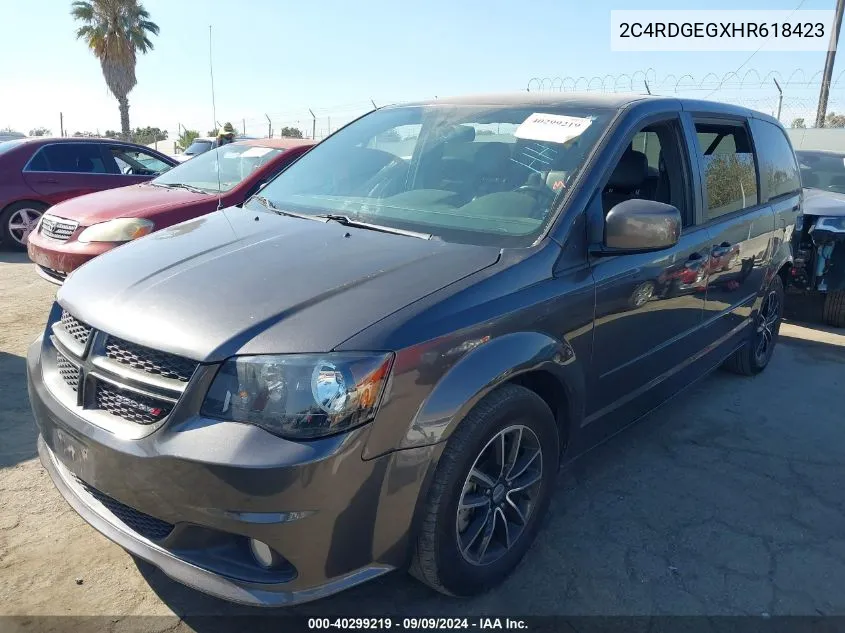 2C4RDGEGXHR618423 2017 Dodge Grand Caravan Gt