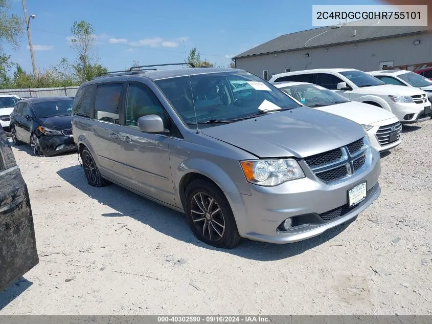 2C4RDGCG0HR755101 2017 Dodge Grand Caravan Sxt