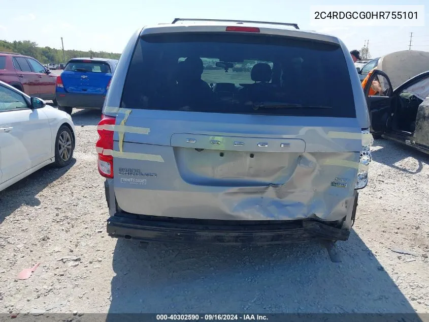 2C4RDGCG0HR755101 2017 Dodge Grand Caravan Sxt