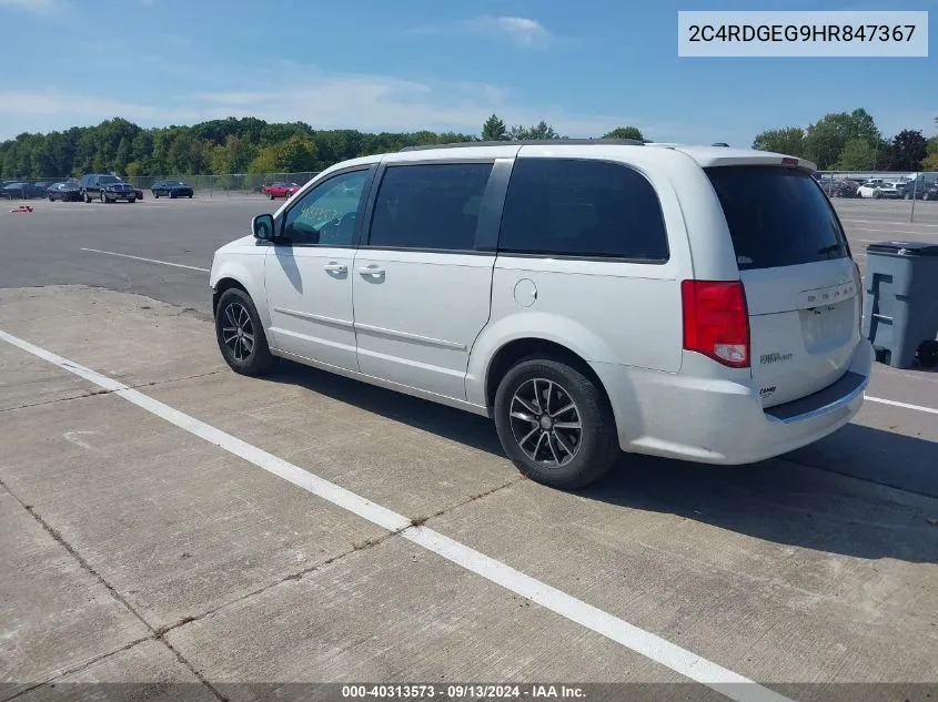 2C4RDGEG9HR847367 2017 Dodge Grand Caravan Gt