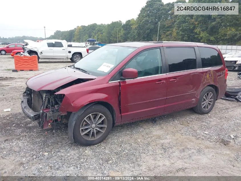 2C4RDGCG4HR616847 2017 Dodge Grand Caravan Sxt