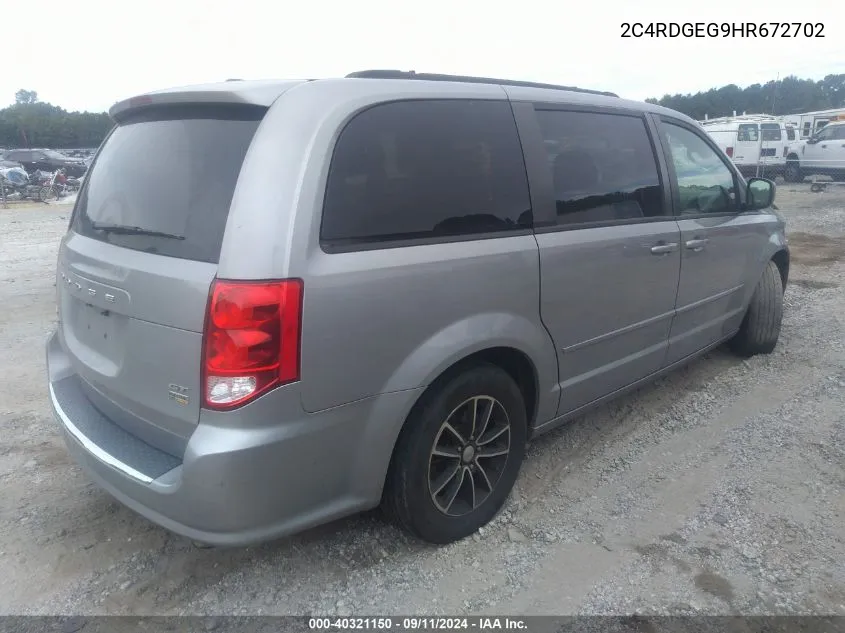 2C4RDGEG9HR672702 2017 Dodge Grand Caravan Gt