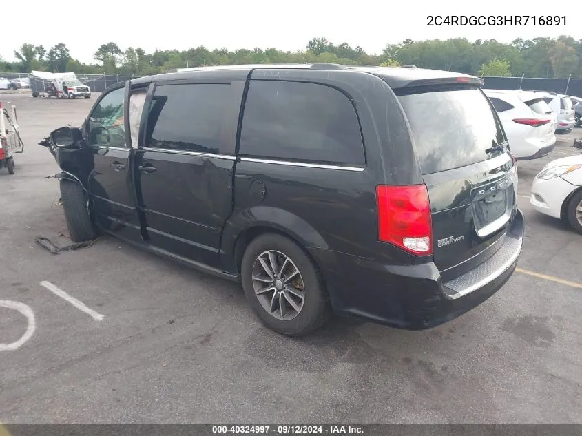 2C4RDGCG3HR716891 2017 Dodge Grand Caravan Sxt