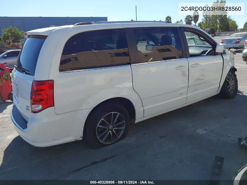 2C4RDGCG3HR828560 2017 Dodge Grand Caravan Sxt