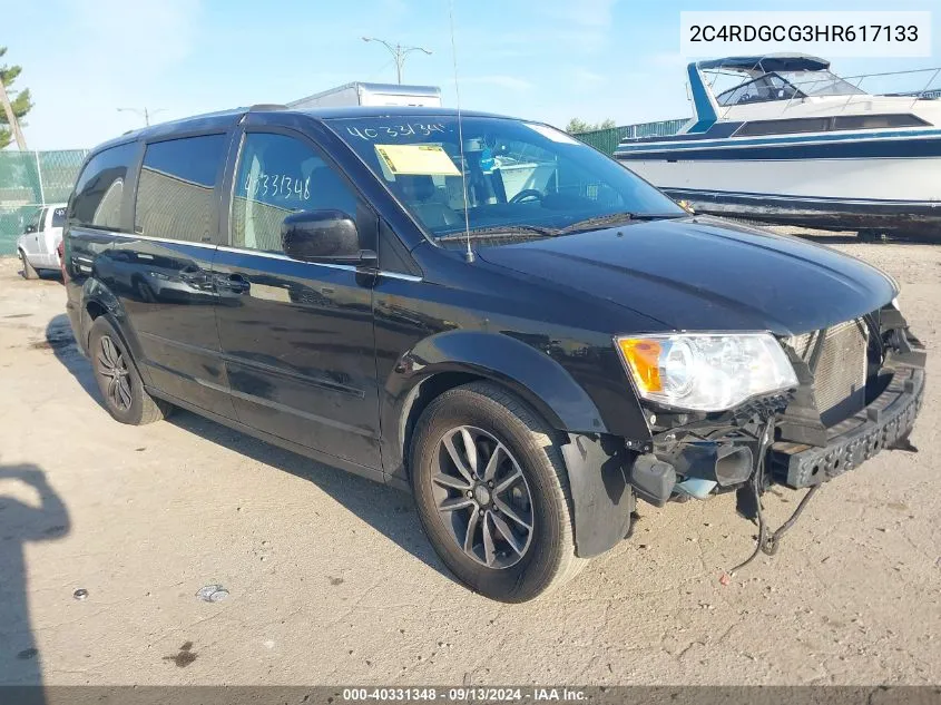 2C4RDGCG3HR617133 2017 Dodge Grand Caravan Sxt