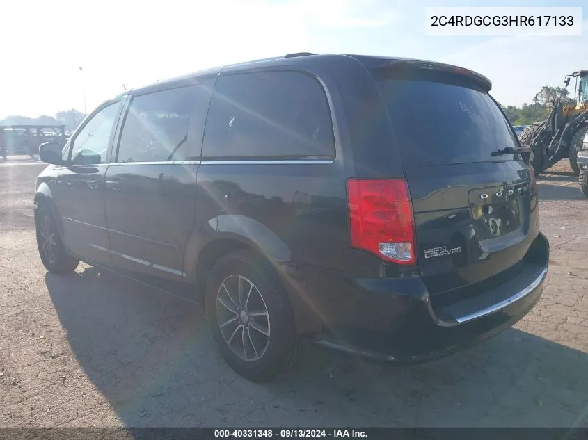 2C4RDGCG3HR617133 2017 Dodge Grand Caravan Sxt