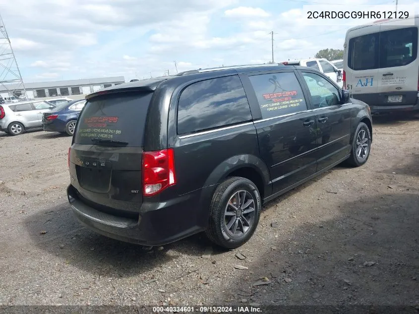 2017 Dodge Grand Caravan Sxt VIN: 2C4RDGCG9HR612129 Lot: 40334601