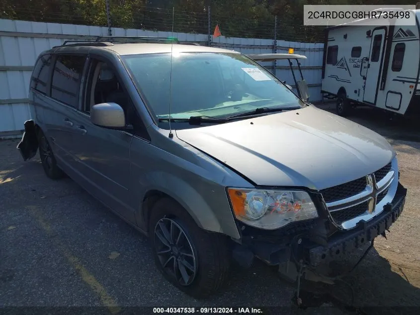 2017 Dodge Grand Caravan Sxt VIN: 2C4RDGCG8HR735498 Lot: 40347538