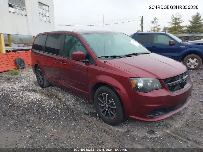 2C4RDGBG3HR836336 2017 Dodge Grand Caravan Se