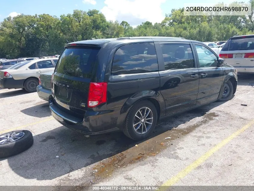 2C4RDGCG2HR698870 2017 Dodge Grand Caravan Sxt