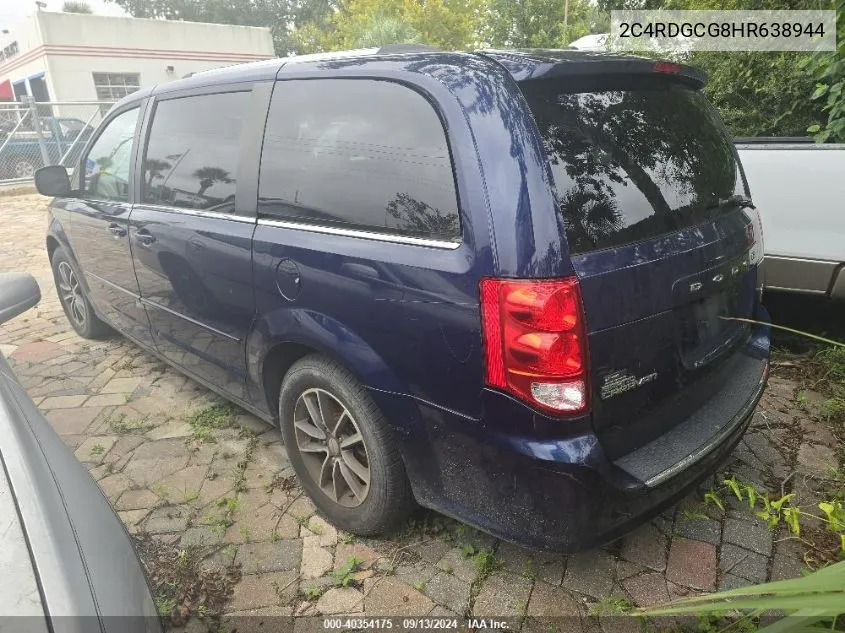 2017 Dodge Grand Caravan VIN: 2C4RDGCG8HR638944 Lot: 40354175