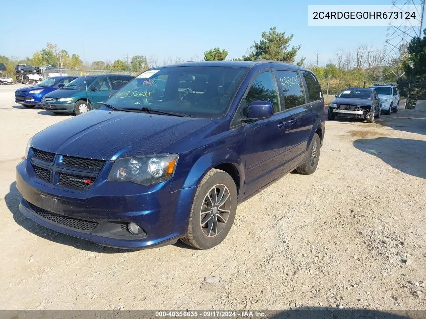 2017 Dodge Grand Caravan Gt VIN: 2C4RDGEG0HR673124 Lot: 40356635