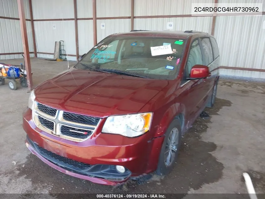 2017 Dodge Grand Caravan Sxt VIN: 2C4RDGCG4HR730962 Lot: 40376124