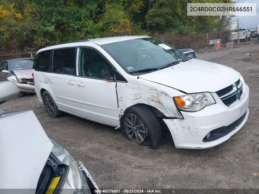 2C4RDGCG2HR666551 2017 Dodge Grand Caravan Sxt