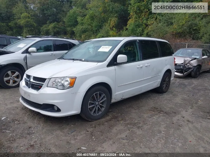 2C4RDGCG2HR666551 2017 Dodge Grand Caravan Sxt