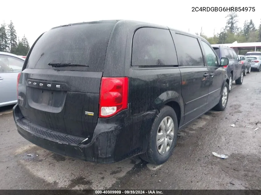 2C4RDGBG6HR854975 2017 Dodge Grand Caravan Se