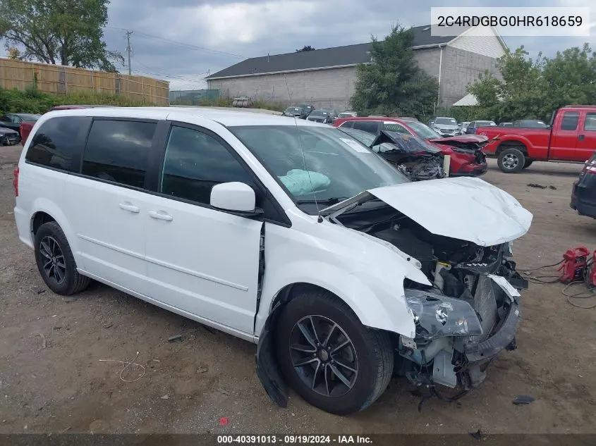 2017 Dodge Grand Caravan Se Plus VIN: 2C4RDGBG0HR618659 Lot: 40391013