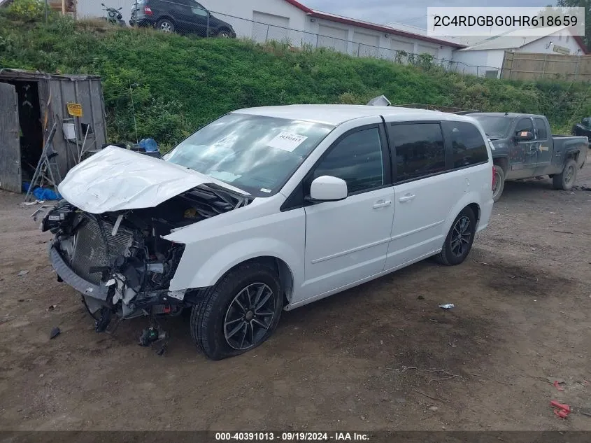 2C4RDGBG0HR618659 2017 Dodge Grand Caravan Se Plus