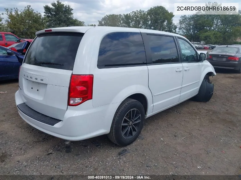 2C4RDGBG0HR618659 2017 Dodge Grand Caravan Se Plus