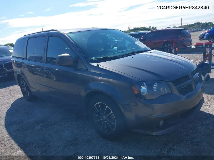 2C4RDGEG6HR842840 2017 Dodge Grand Caravan Gt