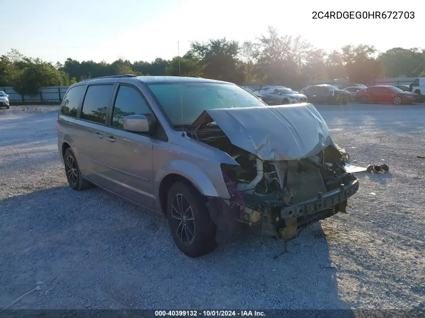 2C4RDGEG0HR672703 2017 Dodge Grand Caravan Gt