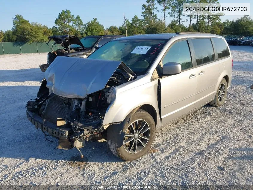 2C4RDGEG0HR672703 2017 Dodge Grand Caravan Gt