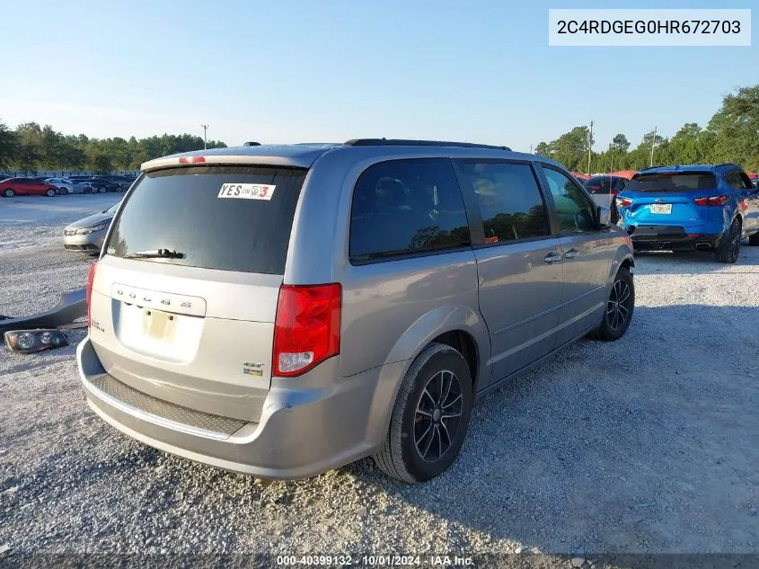 2C4RDGEG0HR672703 2017 Dodge Grand Caravan Gt