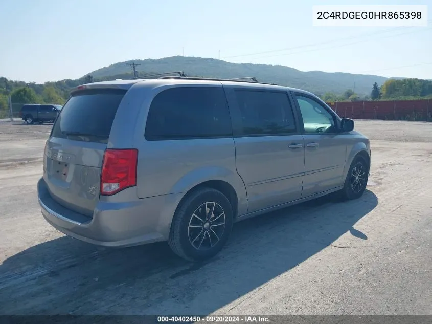 2C4RDGEG0HR865398 2017 Dodge Grand Caravan Gt