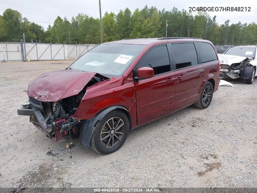 2C4RDGEG7HR848212 2017 Dodge Grand Caravan Gt