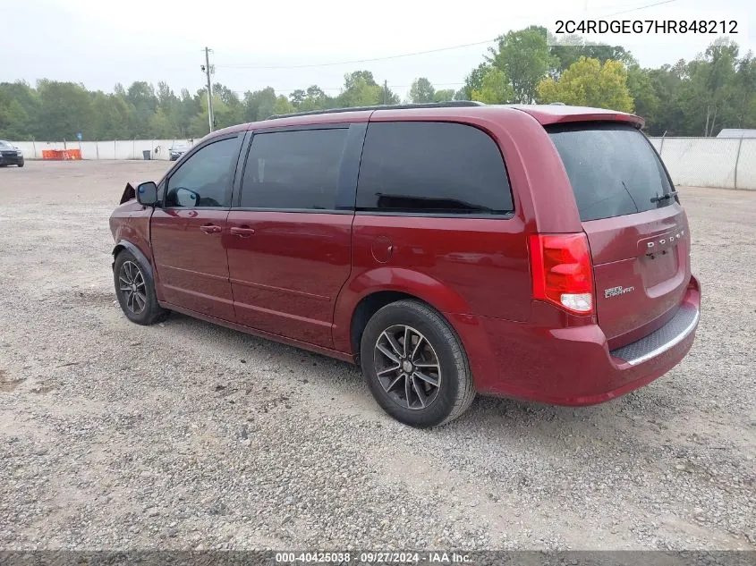 2C4RDGEG7HR848212 2017 Dodge Grand Caravan Gt