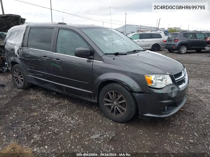 2017 Dodge Grand Caravan Sxt VIN: 2C4RDGCG8HR699795 Lot: 40429004