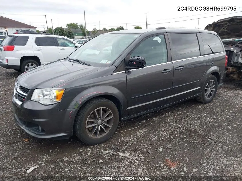 2017 Dodge Grand Caravan Sxt VIN: 2C4RDGCG8HR699795 Lot: 40429004